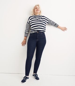 Madewell + Curvy High-Rise Skinny Jeans in Lucille Wash