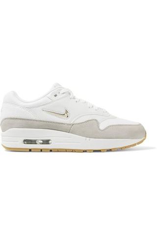 Nike + Air Max 1 Premium Suede-Trimmed Leather Sneakers