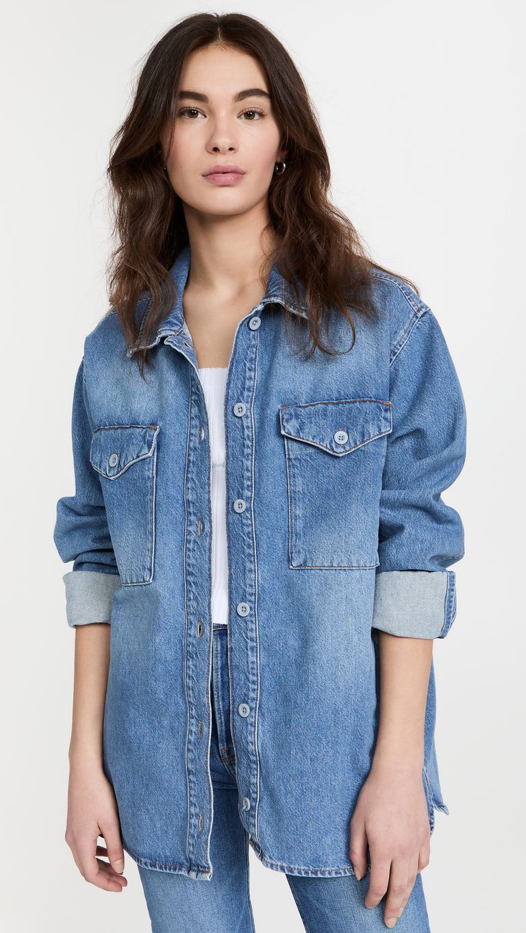 10 Denim Shirt Outfits That Are Casual and Cool | Who What Wear