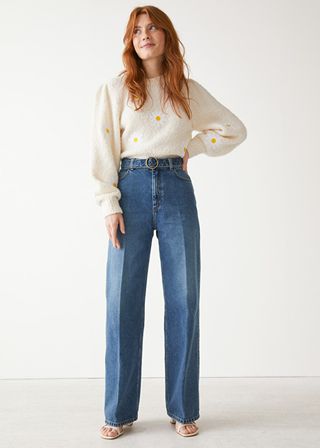 & Other Stories + Belted Flared Jeans