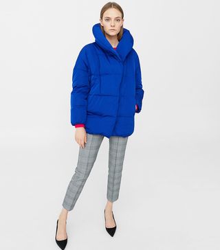 Mango + Quilted Feather Coat