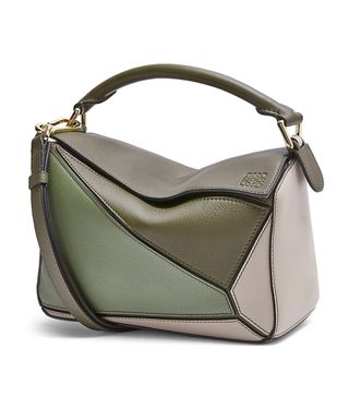 Loewe + Small Puzzle Leather Satchel Bag