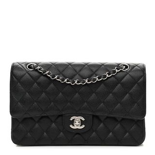 Chanel + Caviar Quilted Medium Double Flap Black