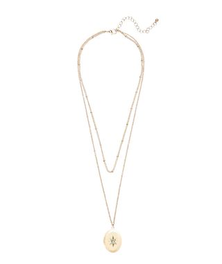 Sportsgirl + Gold Locket Pendant Necklace