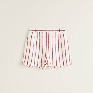 Mango + Unstructured Linen Shorts
