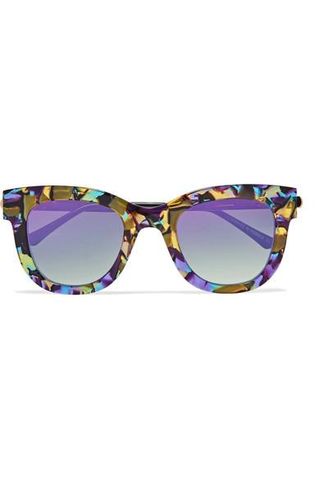Thierry Lasry + Sexxxy Cat-Eye Acetate and Gold-Tone Sunglasses