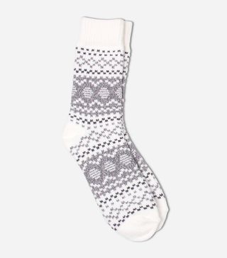 Cuddle Duds + Fair Isle Super Soft Crew Socks