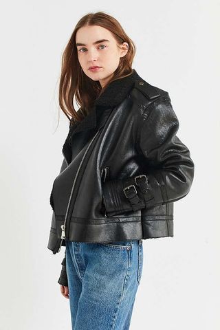 Urban Outfitters + Cropped Aviator Jacket