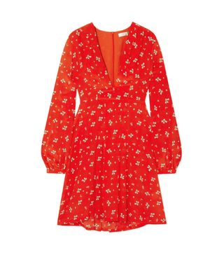 Rixo London + Harper Floral-Print Silk Mini Dress