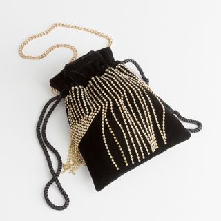 & Other Stories + Jewelled Drawstring Bag