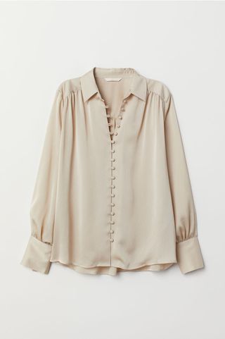 H&M + Long-Sleeved Blouse