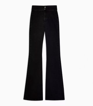 Topshop + Three Stretch Flare Jeans