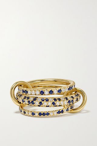 Spinelli Kilcollin + Nova 18-Karat Gold, Sapphire and Diamond Rings