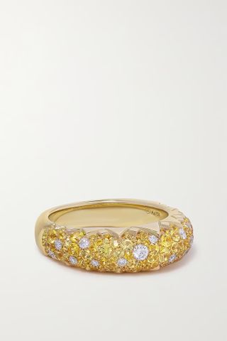 Piaget + Sunlight 18-Karat Gold, Sapphire and Diamond Ring