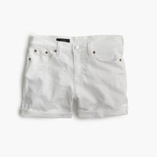 J.Crew + Denim Shorts in White
