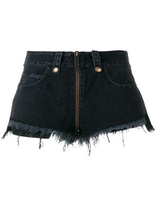 Unravel Project + Front Zipped Denim Shorts