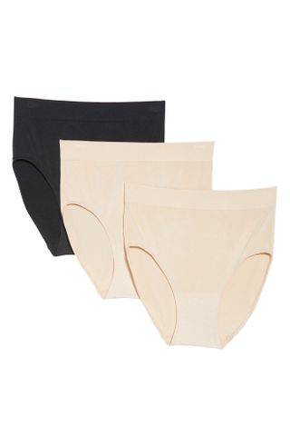 Wacoal + 3-Pack Assorted B Smooth Seamless Briefs