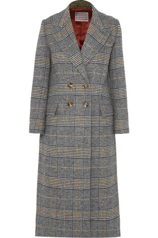 ALEXACHUNG + Checked Tweed Coat