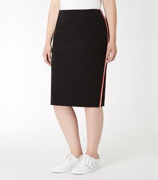 Marina Rinaldi + Technical Fabric Tube Skirt