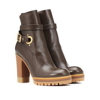 Chloé + Leather Ankle Boots