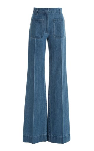 Victoria Beckham + Rigid High-Rise Flared Jeans