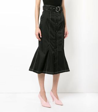G.V.G.V. + Contrast Stitch Belted Skirt