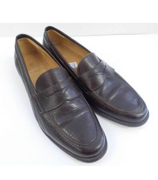 Oxfam + The House of Bruar Brown Penny Loafers