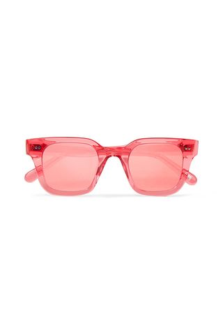 Chimi + Square-Frame Acetate Mirrored Sunglasses
