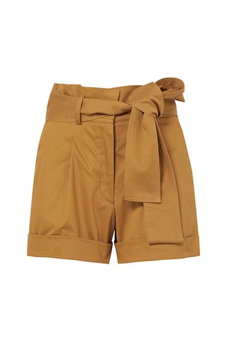 Silvia Tcherassi + Velano Belted Cotton-Blend Shorts