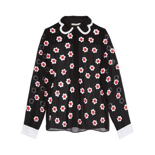 Alice and Olivia + Willa Embellished Placket Top