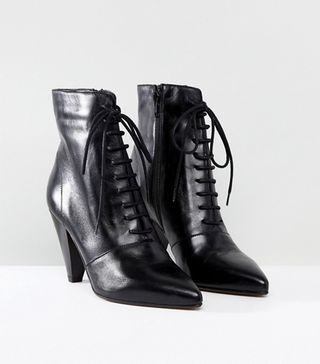 ASOS + Everlasting Leather Lace Up Boots