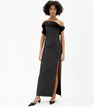 Marisa Witkin + Wavy Strapless Dress