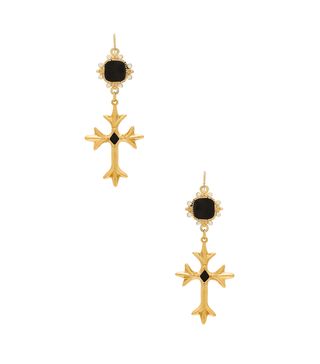 Vanessa Mooney + The Saint Andrea Cross Earrings