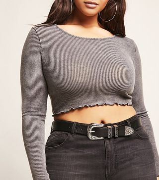 Forever 21 + Lettuce-Edge Crop Top