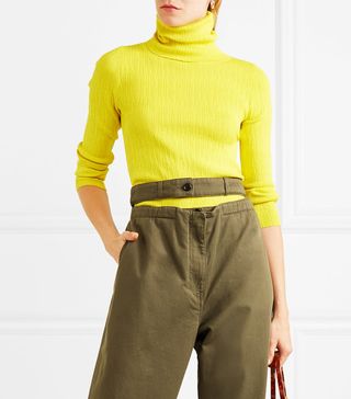 Simon Miller + Berto Ribbed-Knit Turtleneck Top