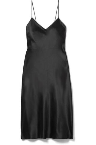 Helmut Lang + Embellished Silk-Satin Mini Dress