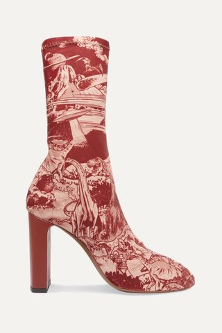 Neous + + Timba Smits Laeila Printed Stretch-Jersey Sock Boots