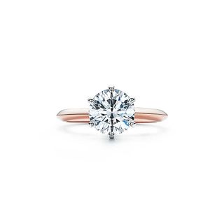 Tiffany & Co. + The Tiffany® Setting in 18K Rose Gold