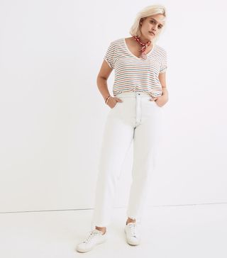 Madewell + Tall Tapered Wide-Leg Jeans