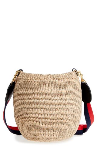 Clare V. + Pot De Miel Top Handle Straw Basket Bag