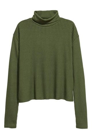 H&M + Ribbed Turtleneck Sweater