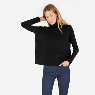 Everlane + Luxe Wool Square Turtleneck Sweater