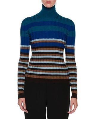 Marni + Striped Turtleneck Sweater