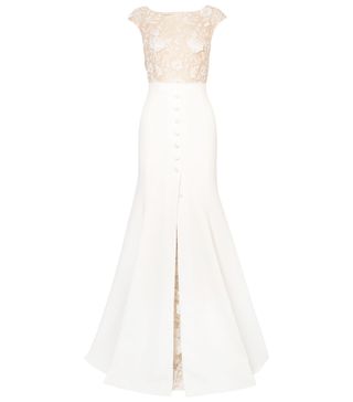 Rime Arodaky + Sewell Lace and Crepe Gown