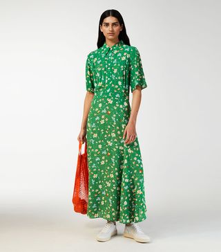 Arket + Floral Crepe Dress