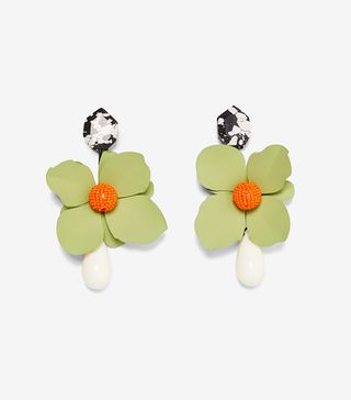 Zara + Floral Earrings