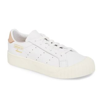 Adidas Originals + Everyn Perforated Low Top Sneakers in White