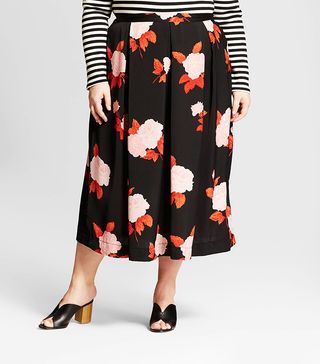 Who What Wear + Birdcage Midi Skirt