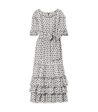 Lisa Marie Fernandez + January Ruffled Broderie Anglaise Cotton-Voile Maxi Dress