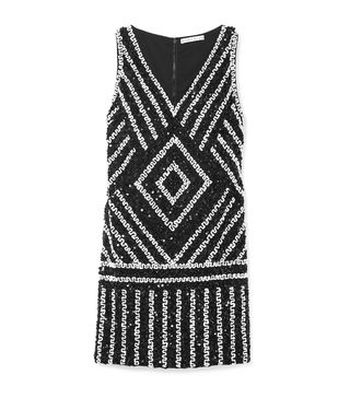 Alice + Olivia + Venetia Sequined Crepe Mini Dress